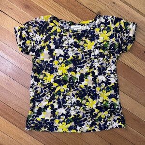 Thakoon Camo Floral Tee - Yellow and Blue Small